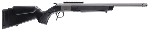 CVA CR4443S Scout Takedown 450 Bushmaster 1rd 22" Stainless Fluted Threaded Barrel, Stainless Steel Receiver w/Picatinny Rail, Adj Comb & LOP Black Synthetic Stock