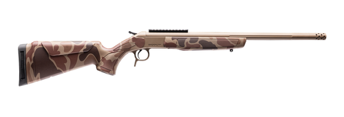 CVA CR4437DC Cascade Takedown 308 Win 1rd 20" Flat Dark Earth Cerakote Stainless Steel Threaded Barrel & Receiver w/Picatinny Rail, Duck Camo Synthetic Stock