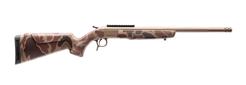 CVA CR4436DC Cascade Takedown 6.5 Creedmoor 1rd 20" Flat Dark Earth Cerakote Stainless Steel Threaded Barrel & Receiver w/Picatinny Rail, Duck Camo Synthetic Stock