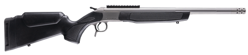 CVA CR4444S Scout Takedown 44 Mag 1rd 20" Stainless Fluted Threaded Barrel, Stainless Steel Receiver w/Picatinny Rail, Adj Comb & LOP Black Synthetic Stock