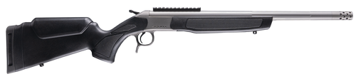 CVA CR4444S Scout Takedown 44 Mag 1rd 20" Stainless Fluted Threaded Barrel, Stainless Steel Receiver w/Picatinny Rail, Adj Comb & LOP Black Synthetic Stock