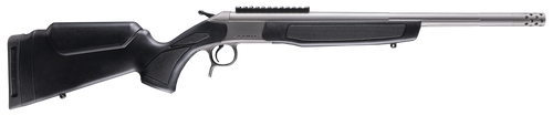 CVA CR4441S Scout Takedown 400 Legend 1rd 22" Stainless Fluted Threaded Barrel, Stainless Steel Receiver w/Picatinny Rail, Adj Comb & LOP Black Synthetic Stock