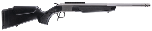 CVA CR4440S Scout Takedown 360 Buckhammer 1rd 22" Stainless Fluted Threaded Barrel, Stainless Steel Receiver w/Picatinny Rail, Adj Comb & LOP Black Synthetic Stock