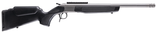CVA CR4440S Scout Takedown 360 Buckhammer 1rd 22" Stainless Fluted Threaded Barrel, Stainless Steel Receiver w/Picatinny Rail, Adj Comb & LOP Black Synthetic Stock