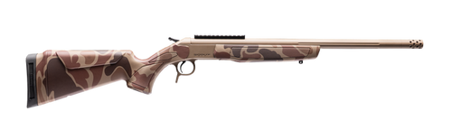 CVA CR4446D Cascade Takedown 300 Blackout 1rd 20" Flat Dark Earth Cerakote Stainless Steel Threaded Barrel & Receiver w/Picatinny Rail, Duck Camo Synthetic Stock