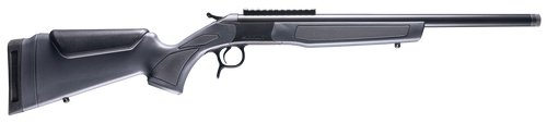 CVA CR4435 Scout  243 Win 1rd 20" Blued Threaded Barrel, Blued Picatinny Rail Receiver, Stealth Gray Fixed Synthetic Stock