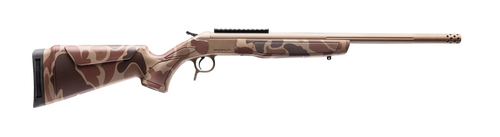 CVA CR4443D Cascade Takedown 450 Bushmaster 1rd 20" Flat Dark Earth Cerakote Stainless Steel Threaded Barrel & Receiver w/Picatinny Rail, Duck Camo Synthetic Stock