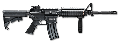 FN 36318 FN 15 M4 Military Collector 5.56x45mm NATO 16" Black Barrel / Receiver 30+1, Matte Black 6 Position Collapsible Stock, Black A2 Grip, Optics Ready