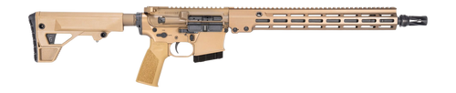 Geissele Automatics 08653S GFR Recce 6mm ARC 8+1 16" Threaded Barrel, Desert Dirt Cerakote Aluminum Receiver w/Picatinny Rail, M-LOK Handguard, Mil-Spec 6 Position Buffer Tube, DD Polymer Geissele SBS