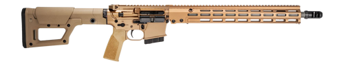 Geissele Automatics 08651S GFR Stratomatch MOD1 6mm ARC 8+1 18" Threaded Barrel, Desert Dirt Cerakote Aluminum Receiver w/Picatinny Rail, ARCA Swiss/M-LOK Handguard, Magpul PRS Lite Desert Dirt Polyme
