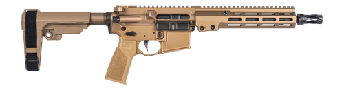 Geissele Automatics 08562S Super Duty MOD1 5.56 NATO No Magazine 10.30" Threaded Barrel, Desert Dirt Cerakote Aluminum Receiver w/Picatinny Rail, M-LOK Handguard, DD Polymer SB Tactical SBA3 Brace, Mi