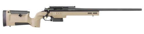 Larue Tactical LTKRGSIETE65CM23FDE 6.5 Creedmoor 23" Threaded Barrel, Picatinny Rail Receiver, Larue KRG Bravo Gray Polymer Chassis