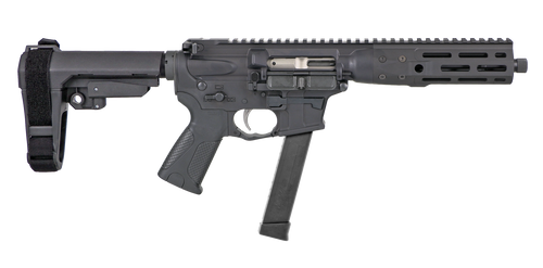 LWRC ICP9B8SBA3 IC-9  9mm Luger 8.50" 30+1 Black Nitride Threaded Barrel, Black Anodized Aluminum Picatinny Rail Receiver, SB Tactical SBA3 Brace, LWRC Ultra Combat Grip, Ambidextrous