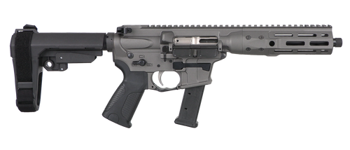 LWRC ICP9TG8SBA3 IC-9  9mm Luger 8.50" 33+1 Black Nitride Threaded Barrel, Tungsten Anodized Aluminum Picatinny Rail Receiver, SB Tactical SBA3 Brace, LWRC Ultra Combat Grip, Ambidextrous