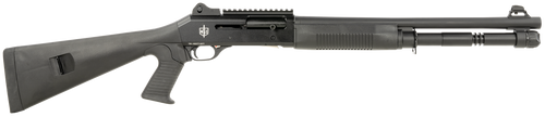 MAC 21000120 1014  12 Gauge 3" 5+1 18.50", Black, Synthetic Furniture, Fixed Pistol Grip Stock, Ghost Ring Sight, Optics Mount, 3 Chokes