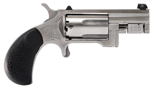 North American Arms SNTC Sentinel Conversion 22 WMR/22 LR 5 Shot 1.42" Matte Stainless Steel Barrel, Stainless Cylinder, Matte Stainless Steel Frame ,Slip-on Rubber Pebble Grip, Exposed Hammer