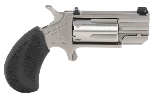 North American Arms PUGTC Pug Conversion 22 LR/22 WMR 5 Shot 1" Stainless Steel Barrel, Stainless Steel Frame, Stainless Cylinder, Black Rubber Grip, Exposed Hammer, XS Tritium Sight