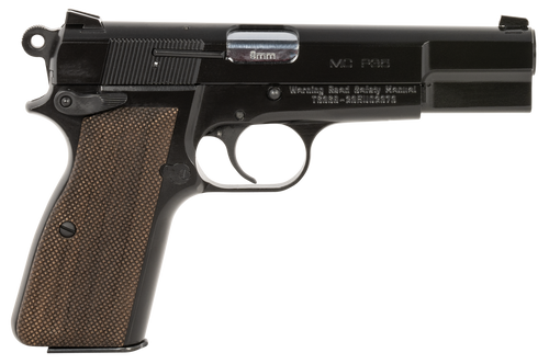 EAA GIRSAN 390454 MCP 35  Sports South Exclusive 9mm Luger 15+1, 4.87" Black Steel Barrel, Black Cerakote Serrated Steel Slide, Black Steel Frame w/Beavertail, Walnut Grip, Ambidextrous