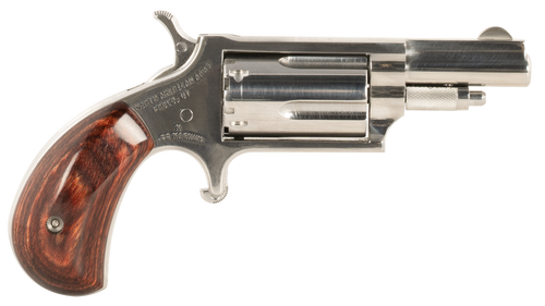 North American Arms 22MDLX LDLX  22 Mag 5 Shot 1.13" Polished Stainless Steel, Rosewood Grip, Exposed Hammer