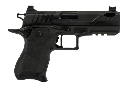 Oa Defense  2311 Pro Compact Frame 9mm Luger 15+1 4.25" DLC Black Steel Optic Ready/Serrated Slide, Black Aluminum Frame w/Picatinny Rail, Black Polymer Grip, Ambidextrous