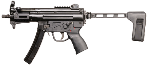 PTR  9KT BR 9mm Luger 30+1 5.16" Black Nitride 3-Lug Threaded Barrel, M-LOK Handguard, Black Nitride Aluminum Picatinny Rail Receiver, Brace, Black Polymer Grip