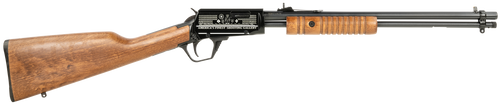 Rossi RP22181WDEN07 Gallery  Full Size 22 LR 15+1, 18" Polished Black Steel Barrel, Polished Black w/Engraving Steel Receiver, Hardwood Fixed Stock, Right Hand