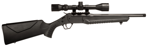 Rossi LWC0350-BKS LWC w/Optic 350 Legend 1rd 16.50" Black Oxide Threaded Barrel, Black Picatinny Rail Steel Receiver, Black Fixed Synthetic Stock