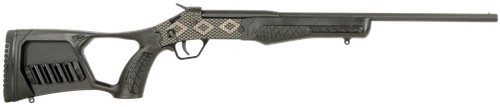 Rossi SSP1BKEN1 Tuffy Youth 410 Gauge with 18.50" Barrel, 1rd Capacity, Matte Black with Snakeskin Engraving Metal Finish & Black Fixed Thumbhole Stock Right Hand