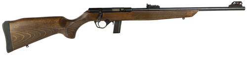 Rossi RB22L1811WD RB22  Full Size 22 LR 10+1 18" Matte Black Steel Barrel, Dovetail Base Steel Receiver, Hardwood Monte Carlo Stock