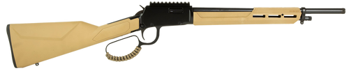 Rossi RL22161STFDE Rio Bravo Tactical 22 LR 10+1 16.50" Polished Black Oxide Steel Threaded Barrel, Picatinny Rail Matte Black Aluminum Receiver, Fixed Flat Dark Earth Synthetic Stock