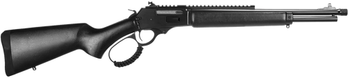 Rossi 953030161TB R95 Triple Black 30-30 Win 5+1 16.50" Black Cerakote Threaded Barrel, Black Cerakote Picatinny Rail Steel Receiver, Black Splatter Fixed Wood Stock