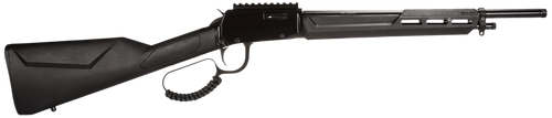 Rossi RL22161ST Rio Bravo Tactical 22 LR 10+1 16.50" Polished Black Oxide Steel Threaded Barrel, Picatinny Rail Matte Black Aluminum Receiver, Fixed Black Synthetic Stock
