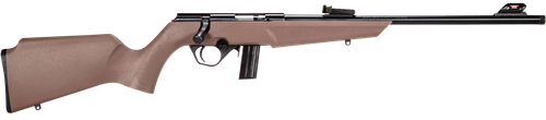 Rossi RB22L1611FDE RB22  Compact 22 LR 10+1, 16" Matte Black Button Rifled Free Floating Steel Barrel, Matte Black Stainless Steel Receiver, Flat Dark Earth Monte Carlo Stock, Right Hand