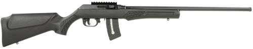 Rossi RS22W2111-TH RS22  Semi-Auto 22 WMR 10+1 21" Threaded Barrel, Black, Fixed Synthetic Stock