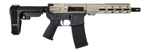 Shark Coast Tactical SCC07169FCAT-P Fisher Cat 5.56 NATO 30+1 Black Nitride Threaded Barrel, Aluminum Receiver w/Picatinny Rail, M-LOK Handguard, Polymer SB Tactical SBA3 Brace, Magpul MOE Grip, Right