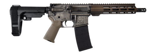 Shark Coast Tactical SCC07527VIK-P Viking 5.56 NATO 30+1 10.50" Black Nitride Threaded Barrel, Aluminum Receiver w/Picatinny Rail, M-LOK Handguard, Polymer SB Tactical SBA3 Brace, Magpul MOE Grip, Rig