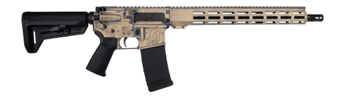 Shark Coast Tactical 300-097-1000-02 Hold Fast 5.56 NATO 30+1 16" Black Melonite Threaded Barrel, Aluminum Receiver w/Picatinny Rail, M-LOK Handguard, Magpul MOE SL Black Polymer Stock, Magpul MOE Gri