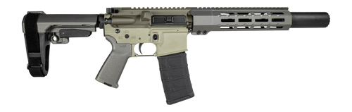 Shark Coast Tactical SCCSNKYSD556001 Sneeky Pete 5.56 NATO 30+1 7.50" Black Nitride Threaded Barrel, Aluminum Receiver w/Picatinny Rail, M-LOK Handguard, Polymer SB Tactical SBA3 Brace, Magpul MOE Gri