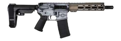 Shark Coast Tactical SCC07534WHOG-P Warthog 5.56 NATO 30+1 10.50" Black Nitride Threaded Barrel, Aluminum Receiver w/Picatinny Rail, M-LOK Handguard, Polymer SB Tactical SBA3 Brace, Magpul MOE Grip, R