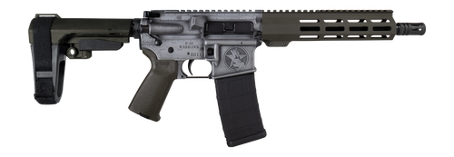 Shark Coast Tactical SCC07336BOMB-P Bomber 5.56 NATO 30+1 10.50" Black Nitride Threaded Barrel, Aluminum Receiver w/Picatinny Rail, M-LOK Handguard, Polymer SB Tactical SBA3 Brace, Magpul MOE Grip, Ri