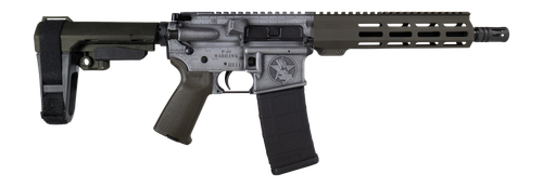 Shark Coast Tactical SCC07336BOMB-P Bomber 5.56 NATO 30+1 10.50" Black Nitride Threaded Barrel, Aluminum Receiver w/Picatinny Rail, M-LOK Handguard, Polymer SB Tactical SBA3 Brace, Magpul MOE Grip, Ri