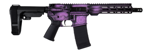 Shark Coast Tactical SCC07510VALK-P Valkyrie 5.56 NATO 30+1 10.50" Black Nitride Threaded Barrel, Aluminum Receiver w/Picatinny Rail, M-LOK Handguard, Polymer SB Tactical SBA3 Brace, Magpul MOE Grip,