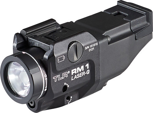 STREAMLIGHT TLR RM 1 LED WITH GREEN LASER RAIL MOUNT BLACK