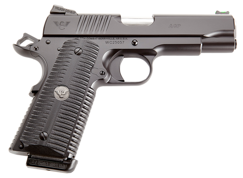 Wilson Combat ACPSOM45 ACP Commander 45 ACP 4.25" 8+1 Black Armor-Tuff Frame Black Carbon Steel Slide with Black G10 Eagle Claw Grip