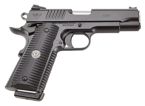 Wilson Combat ACPFS45A ACP Full-Size SAO 45 ACP 5" 8+1 Black Armor-Tuff Carbon Steel Frame/Slide Black G10 Eagle Claw Grips Ambi Thumb Safety