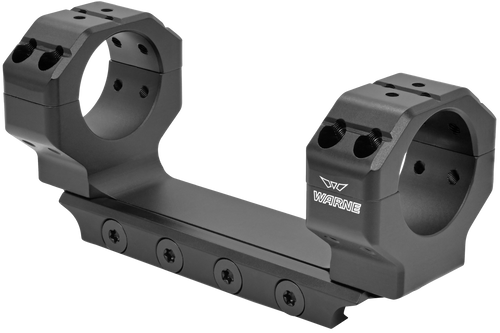 Warne 7817M Precision Mount Scope Mount/Ring Combo Black Anodized 30mm 0 MOA