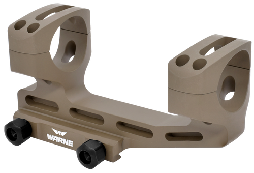 Warne LRSKEL1DE Skeletonized Scope Mount/Ring Combo Extended Dark Earth Aluminum 1" Tube MSR 20 MOA