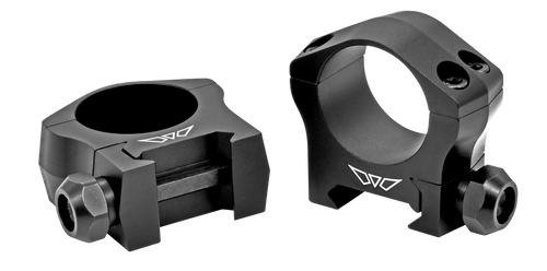 Warne 7241M Scope Rings Mountain Tech Matte Black 35mm Medium 0 MOA