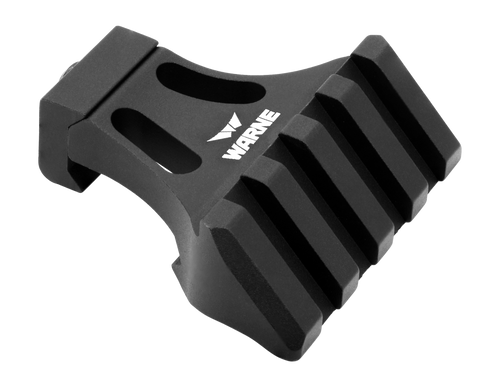 Warne A645TW Side Mount Adapter  Picatinny Rail Mount Black Aluminum