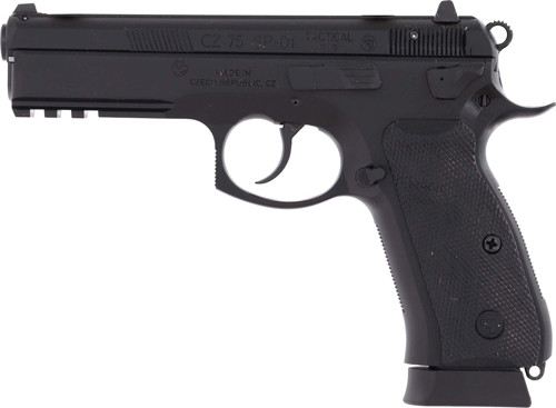 CZ-USA 75 SP-01 Tactical 9mm Luger, 4.6" Barrel, 10+1, Black Polycoat